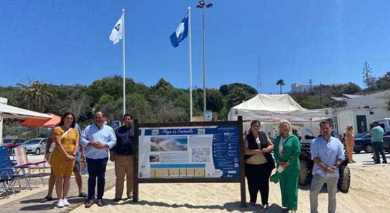 Acto de Izada de Bandera Azul y de la Q de Calidad